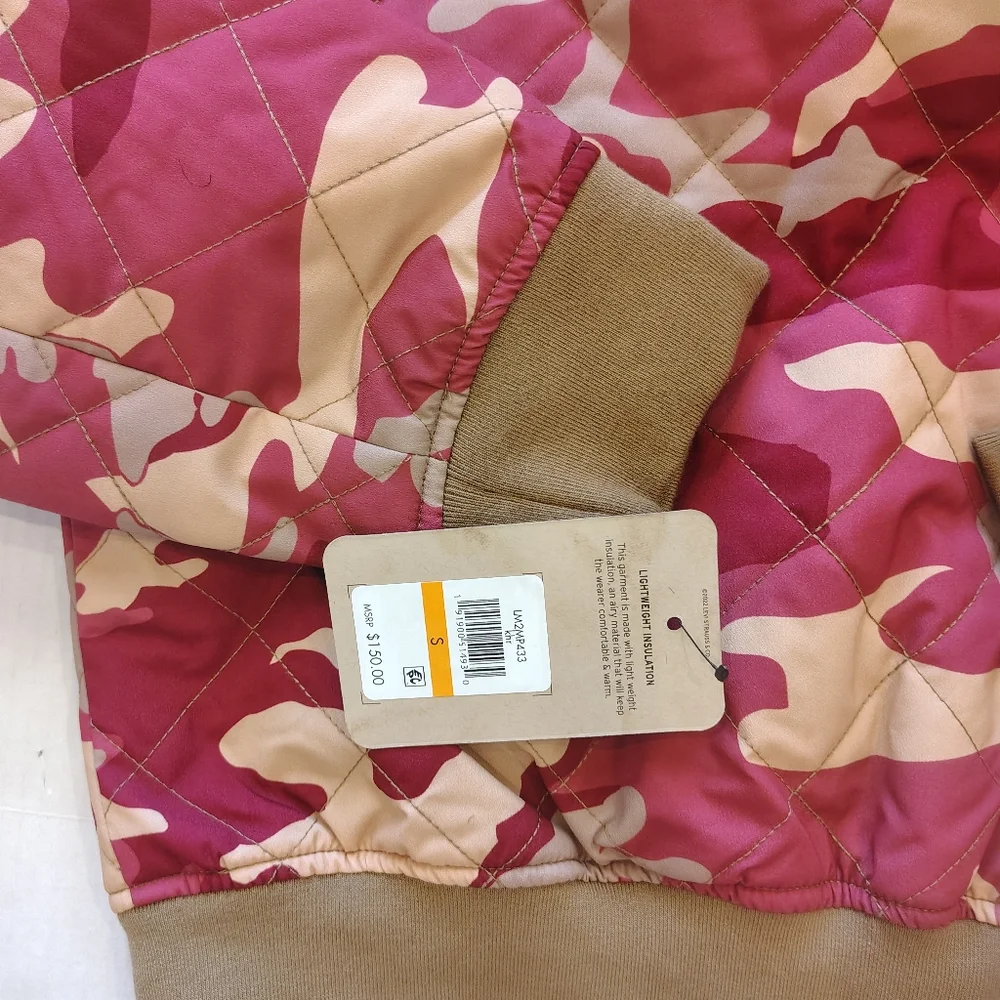 Levi's Red and‎ Tan Camo Bomber Jacket